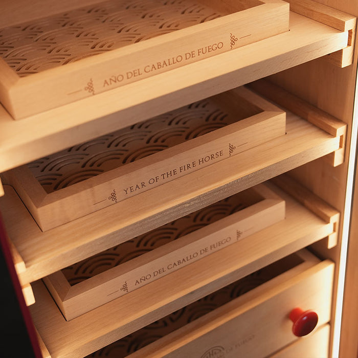 Afidano 2026 Fire Horse Year Limited-Edition Cigar Humidor – Spanish Designer Edition with Compressor Cooling & Cedar Interior